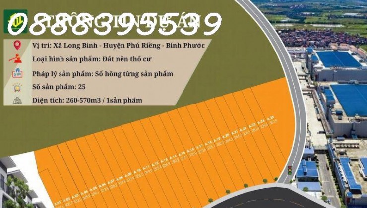 Bán đất thổ cư 300m2, đường 19m, gần trường học, chợ, ủy ban, giảm 50tr còn 450tr